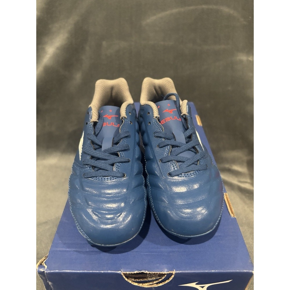 Mizuno Rebula Cup Select Jr. Soccer Shoe, Navy, 1 US Unisex Big Kid‎